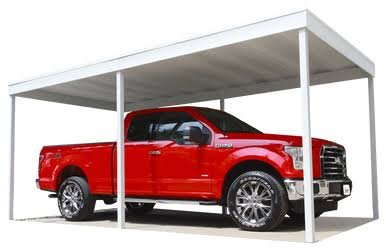 Freestanding Carport/Patio Cover 10 x 20 ft. Eggshell