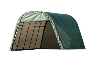 Load image into Gallery viewer, ShelterCoat 13 x 24 ft. Wind and Snow Rated Garage Round Green STD
