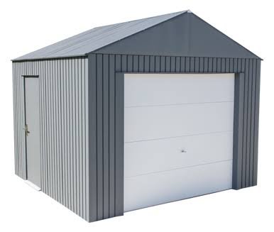 Load image into Gallery viewer, Sojag Everest Garage 12 x 10 ft. in Charcoal
