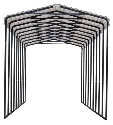 Load image into Gallery viewer, Arrow Carport, 14x42x14, Charcoal
