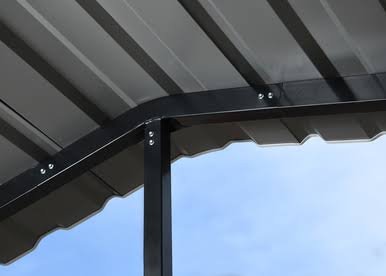 Arrow Carport, 14x42x14, Charcoal