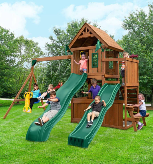 Swing-N-Slide Knightsbridge Deluxe Wood Complete Play Set