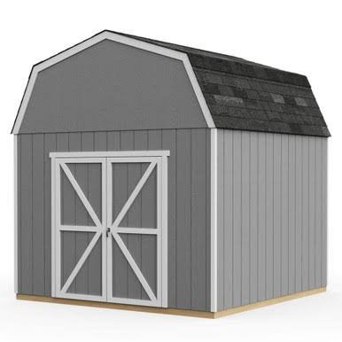 Handy Home DIY Braymore 10 ft. x 10 ft. Wooden Storage Shed with Flooring Included