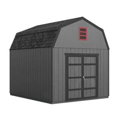 Load image into Gallery viewer, Handy Home DIY Braymore 10 ft. x 12 ft. Wooden Storage Shed with Flooring Included
