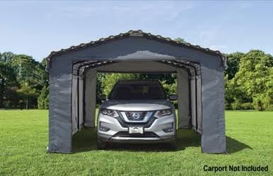 Arrow Enclosure Kit for Arrow Carport, 12 ft. x 20 ft. Gray