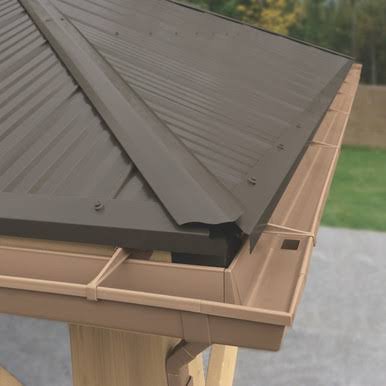 Load image into Gallery viewer, Yardistry Rain Gutter Kit For The 12 x 14 Meridian Gazebo
