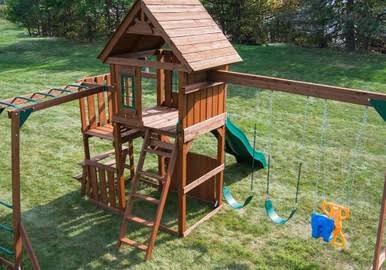 Swing-N-Slide Knightsbridge Ultimate Wood Complete Play Set