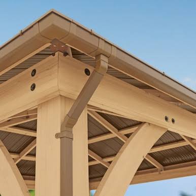 Yardistry Rain Gutter Kit For The 12 x 16 Meridian Gazebo
