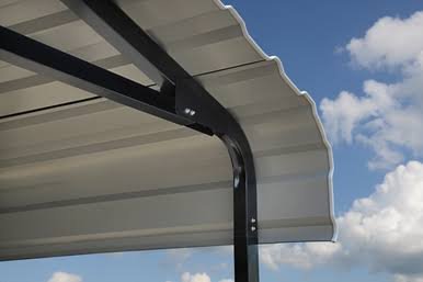 Arrow Carport, 14x42x14, Charcoal