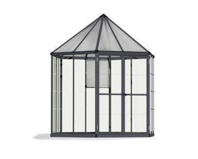 Load image into Gallery viewer, Canopia by Palram Oasis 8 ft. Greenhouse Kit - Grey Structure &amp; Hybrid Panels
