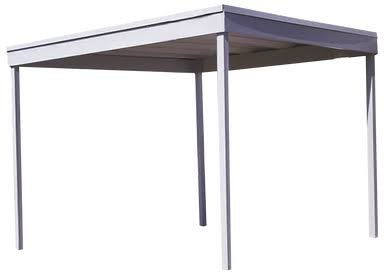 Freestanding Carport/Patio Cover 10 x 10 ft. Eggshell