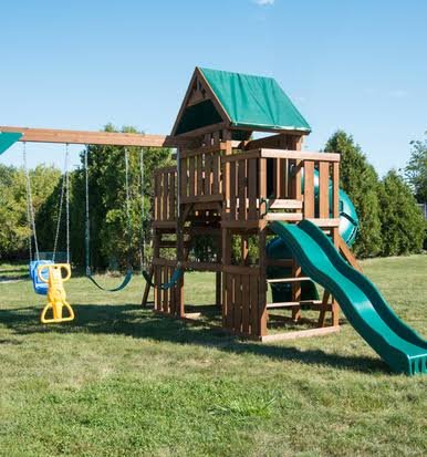 Load image into Gallery viewer, Swing-N-Slide Denali Tower Wood Complete Play Set

