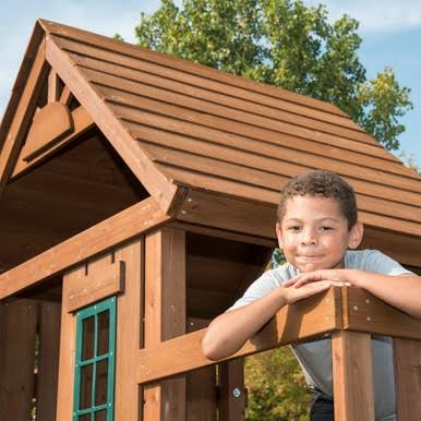 Load image into Gallery viewer, Swing-N-Slide Knightsbridge Ultimate Wood Complete Play Set
