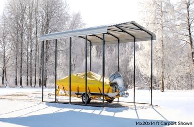 Load image into Gallery viewer, Arrow Carport, 14x42x14, Charcoal
