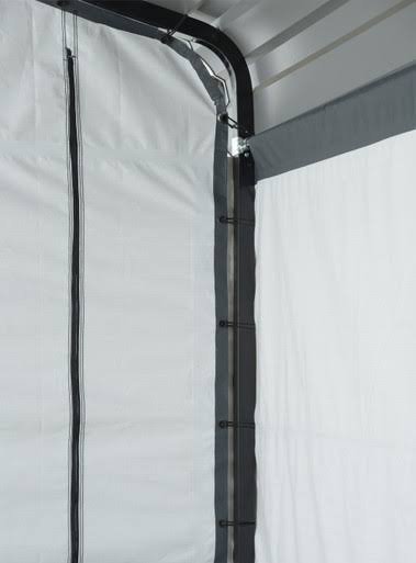 Load image into Gallery viewer, Arrow Enclosure Kit for Arrow Carport, 10 ft. x 15 ft. Gray
