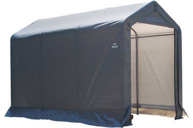 Load image into Gallery viewer, ShelterLogic Shed-in-a-Box 6 x 10 x 6 ft. 6 in. Peak Gray
