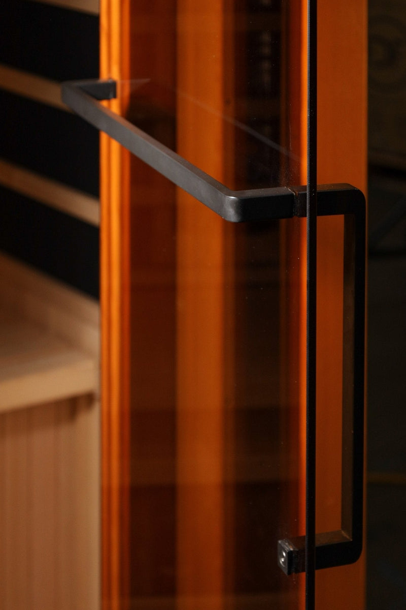 Load image into Gallery viewer, Golden Designs 4-Person Full Spectrum Near Zero EMF FAR Infrared Sauna with Himalayan Salt – Canadian Hemlock
