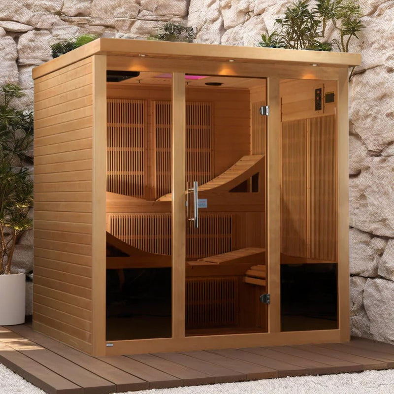 Load image into Gallery viewer, Golden Designs Monaco GDI-6996-01 Near Zero EMF 6-Person FAR Infrared Sauna
