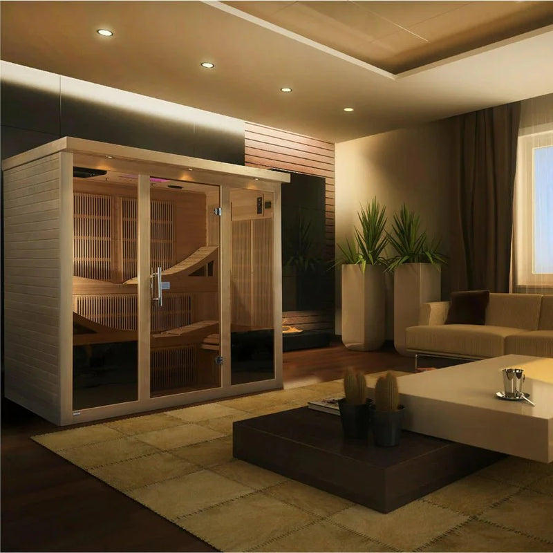 Load image into Gallery viewer, Golden Designs Monaco GDI-6996-01 Near Zero EMF 6-Person FAR Infrared Sauna
