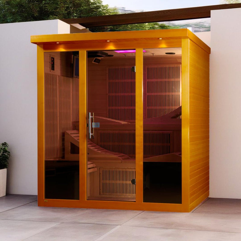 Load image into Gallery viewer, Golden Designs Monaco GDI-6996-01 Near Zero EMF 6-Person FAR Infrared Sauna
