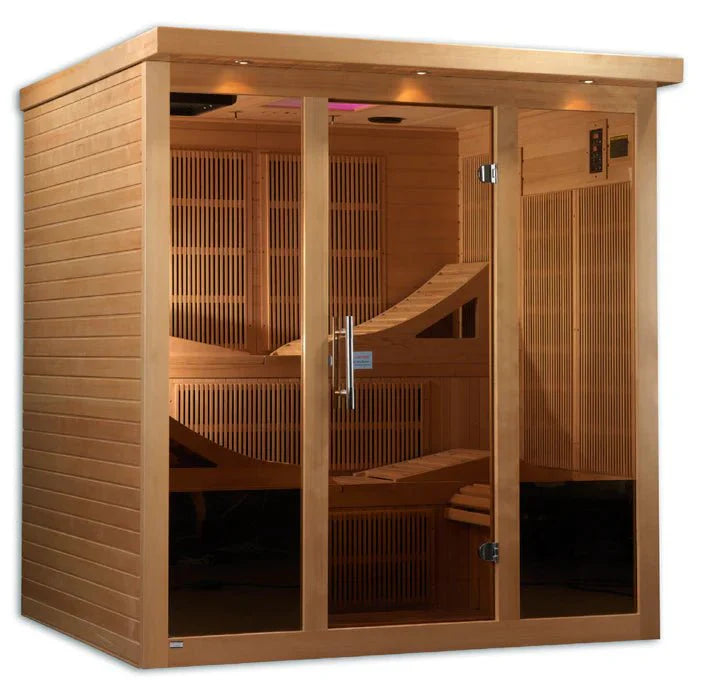 Load image into Gallery viewer, Golden Designs Monaco GDI-6996-01 Near Zero EMF 6-Person FAR Infrared Sauna
