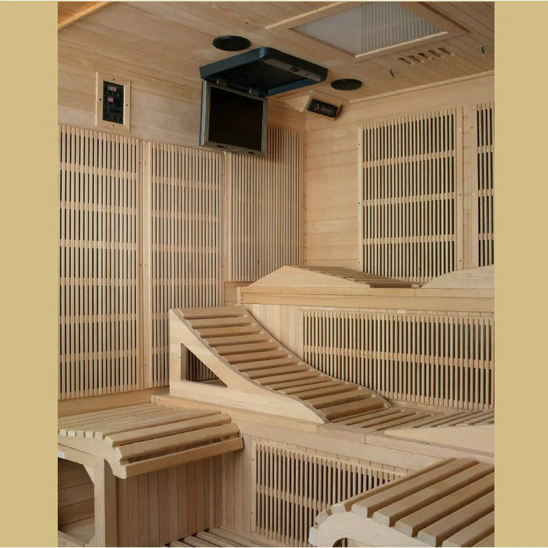 Load image into Gallery viewer, Golden Designs Monaco GDI-6996-01 Near Zero EMF 6-Person FAR Infrared Sauna
