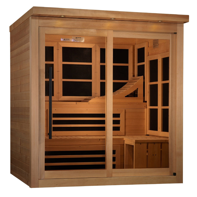 Load image into Gallery viewer, Golden Designs Monaco Limited Edition GDI-6996-02 Near Zero EMF 6-Person FAR Infrared Sauna
