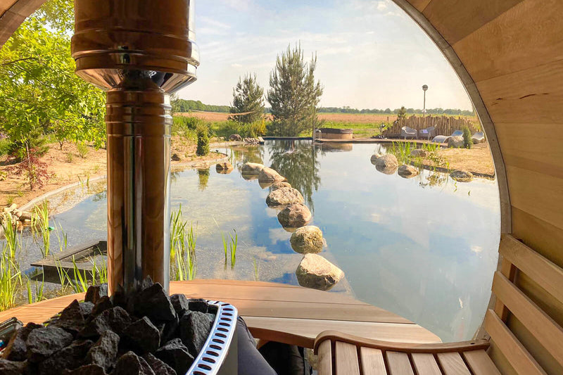 Load image into Gallery viewer, SAUNA EVOLUTION® Barrel Sauna Serenity Nature Air 4
