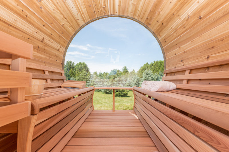 Load image into Gallery viewer, SAUNA EVOLUTION® Barrel Sauna Serenity Nature Air 4
