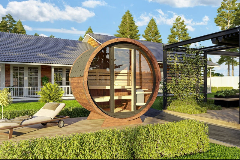 Load image into Gallery viewer, SAUNA EVOLUTION® Barrel Sauna Serenity Nature Air 3
