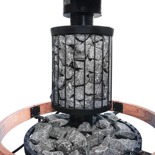 Load image into Gallery viewer, Harvia Legend 150 SS WH Sauna Stove Package – 16kW Wood-Burning Sauna Heater with Water Tank &amp; Chimney Kit
