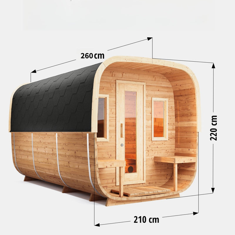 Load image into Gallery viewer, SAUNA EVOLUTION® Square Sauna Minimalist Refresh 9
