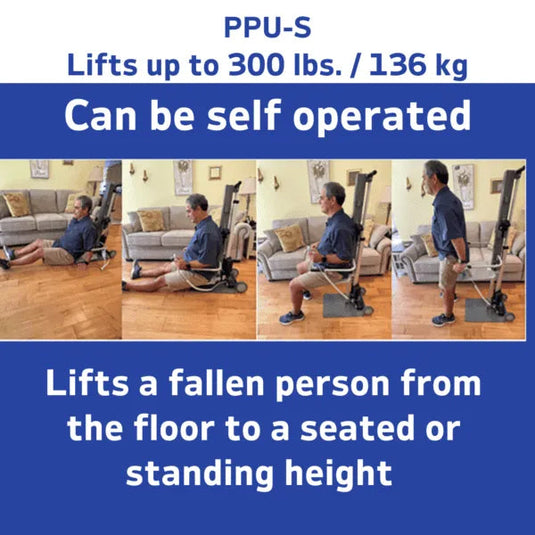 IndeeLift PPU-S Human Floor Lift 400 lbs Capacity Floor To Stand
