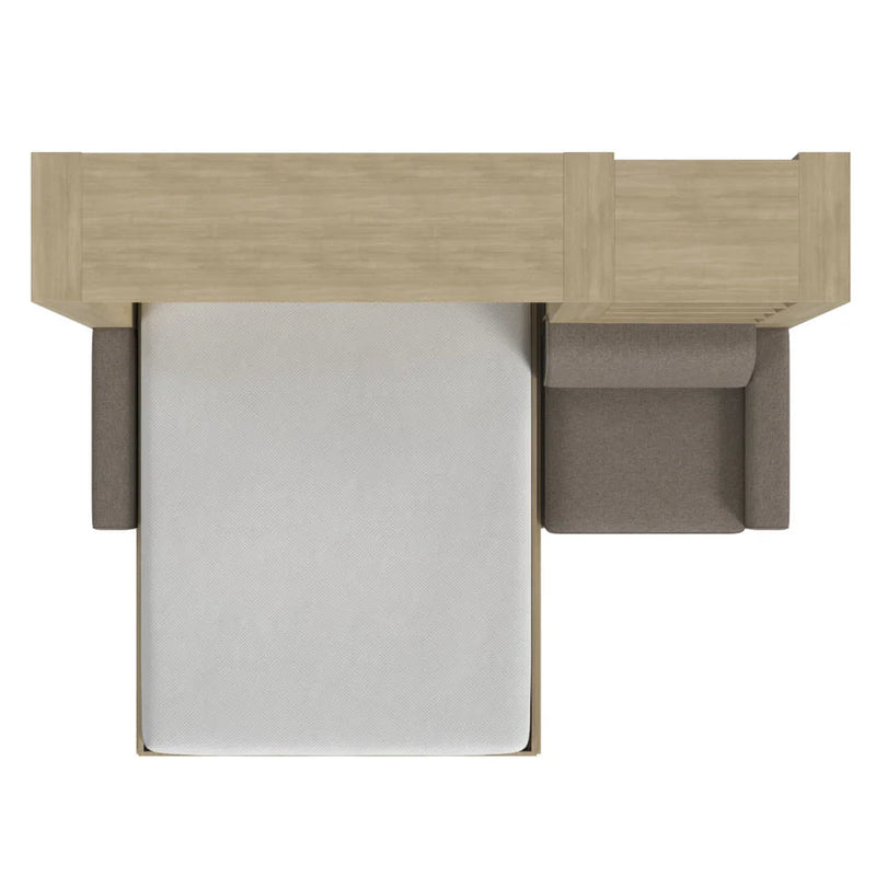 Load image into Gallery viewer, Queen Size Murphy Bed with Extended Couch | Inovabed
