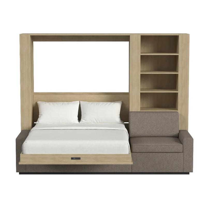 Load image into Gallery viewer, Queen Size Murphy Bed with Extended Couch | Inovabed
