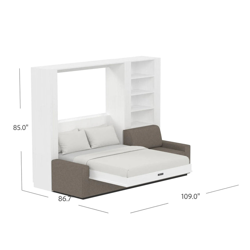 Load image into Gallery viewer, Queen Size Murphy Bed with Extended Couch | Inovabed
