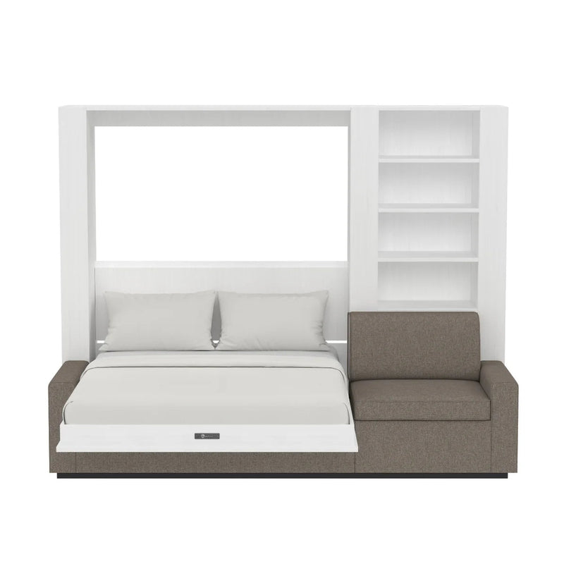 Load image into Gallery viewer, Queen Size Murphy Bed with Extended Couch | Inovabed
