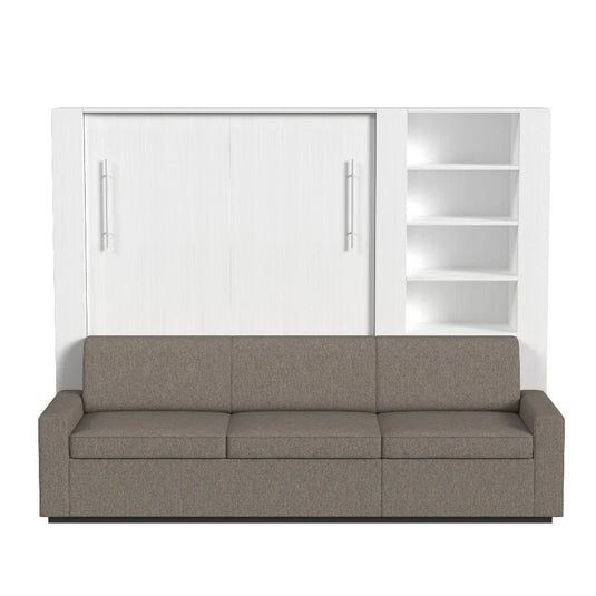 Queen Size Murphy Bed with Extended Couch | Inovabed