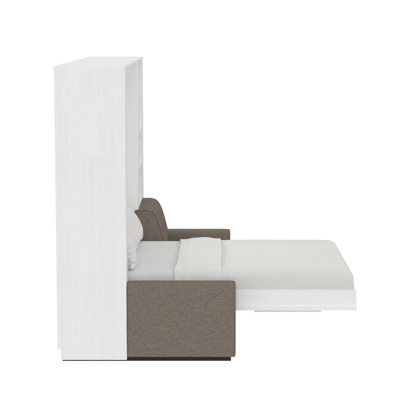 Load image into Gallery viewer, Queen Size Murphy Bed with Extended Couch | Inovabed
