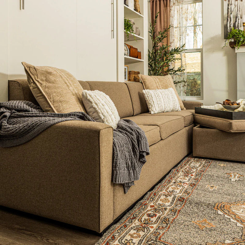 Load image into Gallery viewer, Queen Size Murphy Bed with Extended Couch | Inovabed
