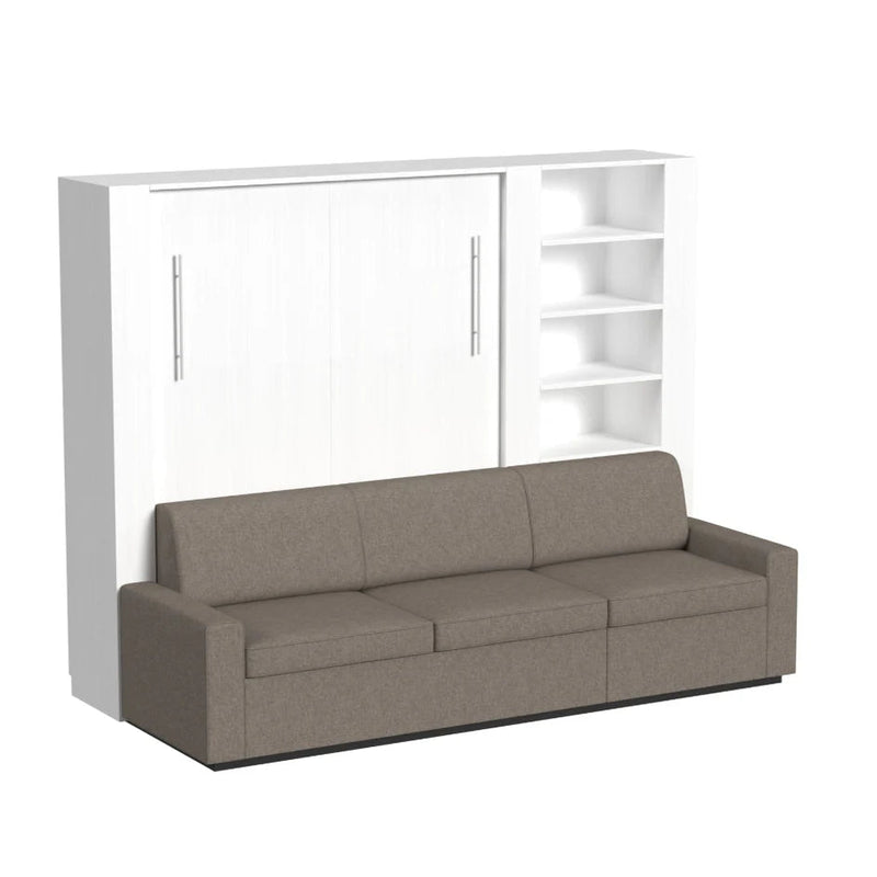 Load image into Gallery viewer, Queen Size Murphy Bed with Extended Couch | Inovabed
