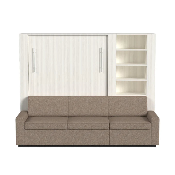 Load image into Gallery viewer, Queen Size Murphy Bed with Extended Couch | Inovabed
