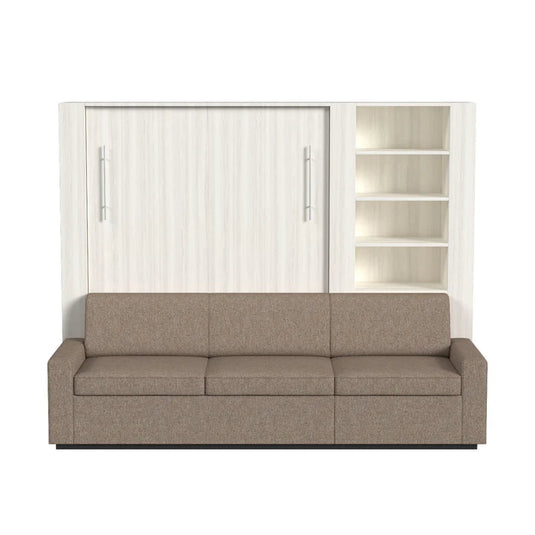 Queen Size Murphy Bed with Extended Couch | Inovabed