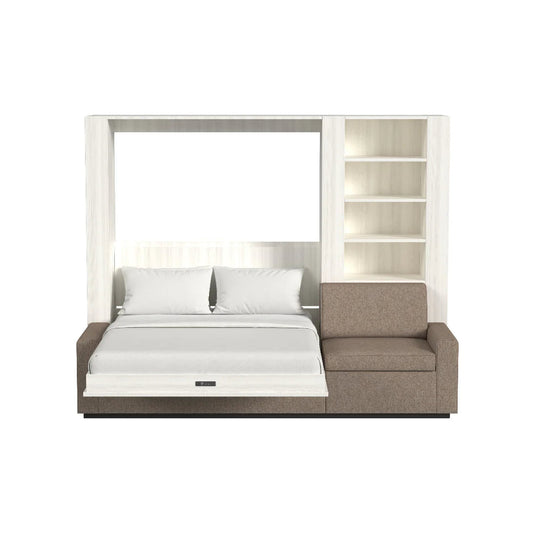 Queen Size Murphy Bed with Extended Couch | Inovabed