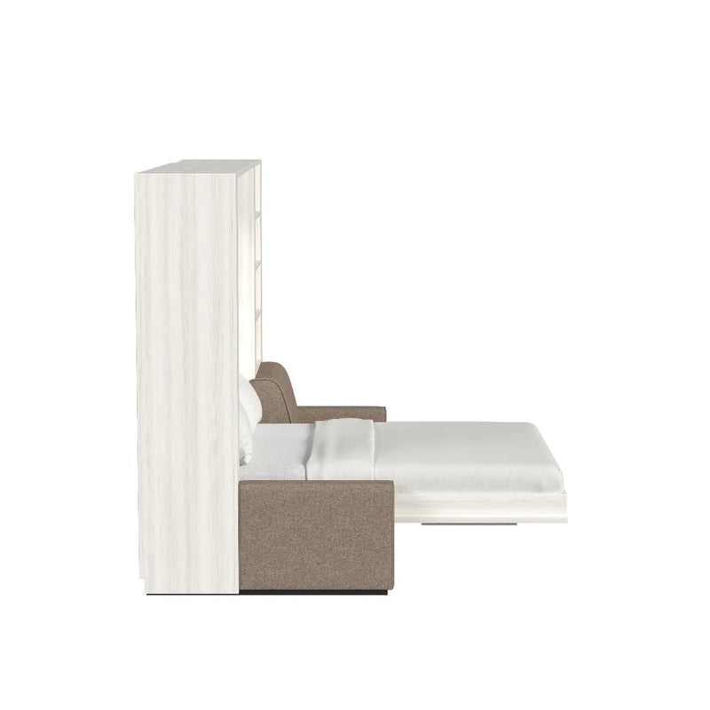 Load image into Gallery viewer, Queen Size Murphy Bed with Extended Couch | Inovabed
