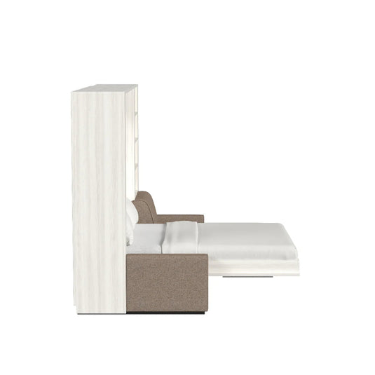 Queen Size Murphy Bed with Extended Couch | Inovabed