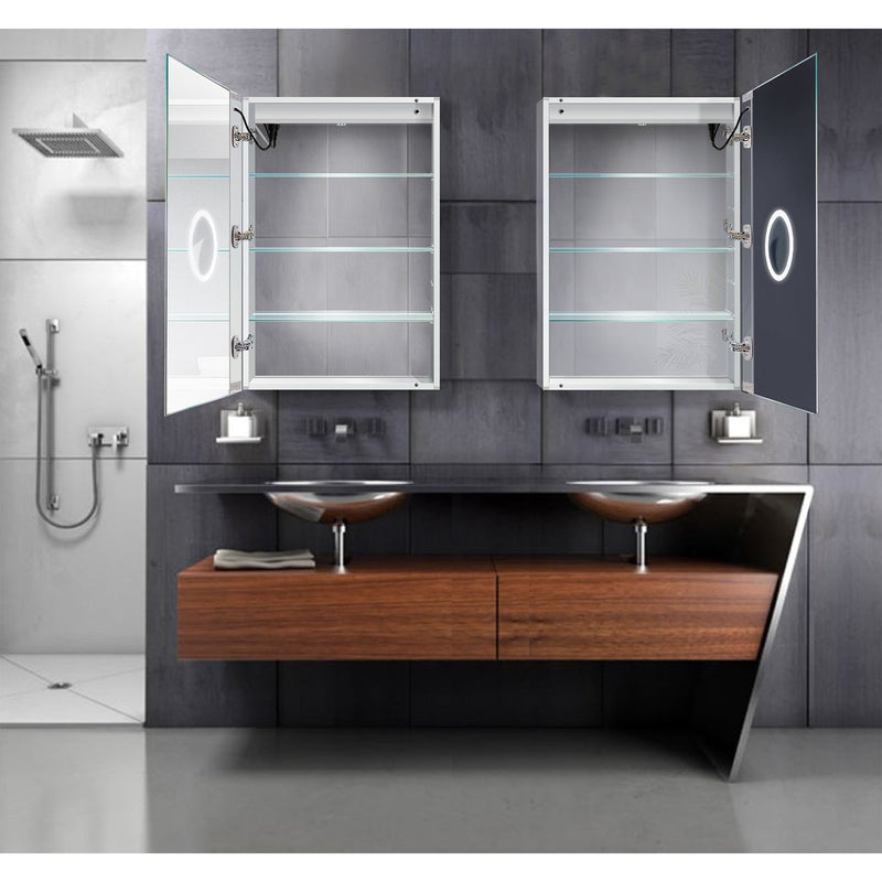 Load image into Gallery viewer, Krugg Svange 2436R  24" X 36" LED Medicine Cabinet with Dimmer &amp; Defogger RIGHT HINGE SVANGE2436R
