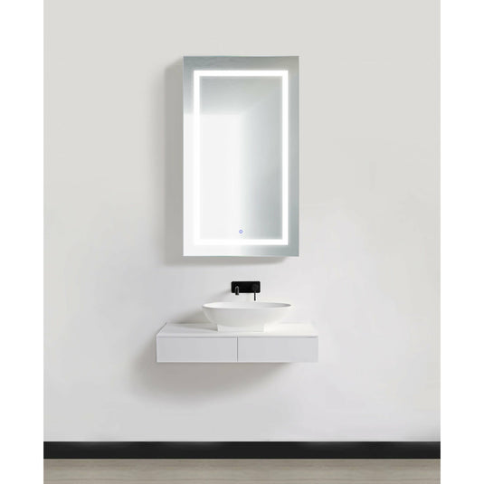 Krugg Svange 24″ X 42″ LED Medicine Cabinet  with Dimmer & Defogger LEFT HINGE SVANGE2442L