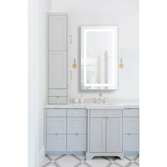 Krugg Svange 24″ X 42″ LED Medicine Cabinet  with Dimmer & Defogger LEFT HINGE SVANGE2442L