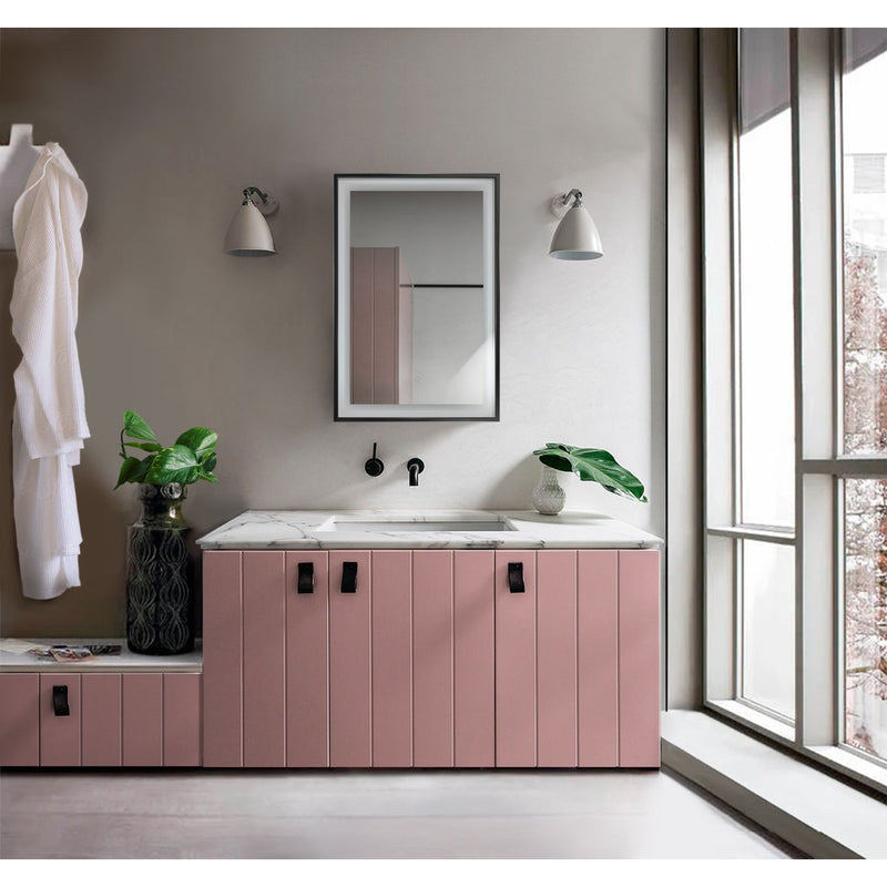 Load image into Gallery viewer, Krugg Soho 24'' x 36'' Black LED Bathroom Mirror Soho2436B

